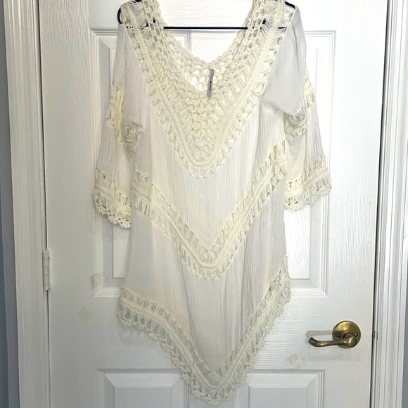 Paradise Crochet Swim Cover-Up - Picture 1 of 3